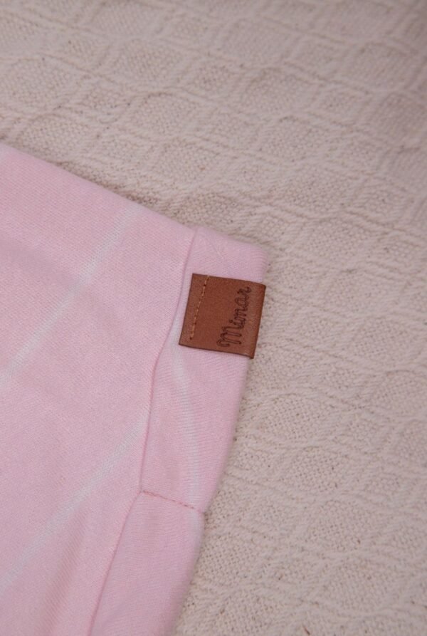 Conjunto Camiseta com Shorts Listrado Rosa - Mimar - Image 4