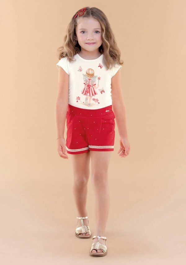 Conjunto infantil feminino Blusa e Shorts - Glinny