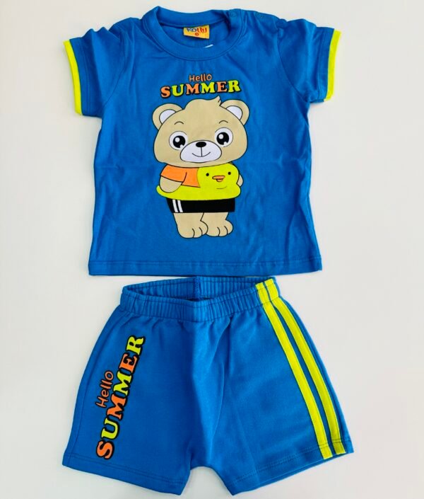 Conjunto Masculino Bermuda e Blusa Hello Summer - Rollu