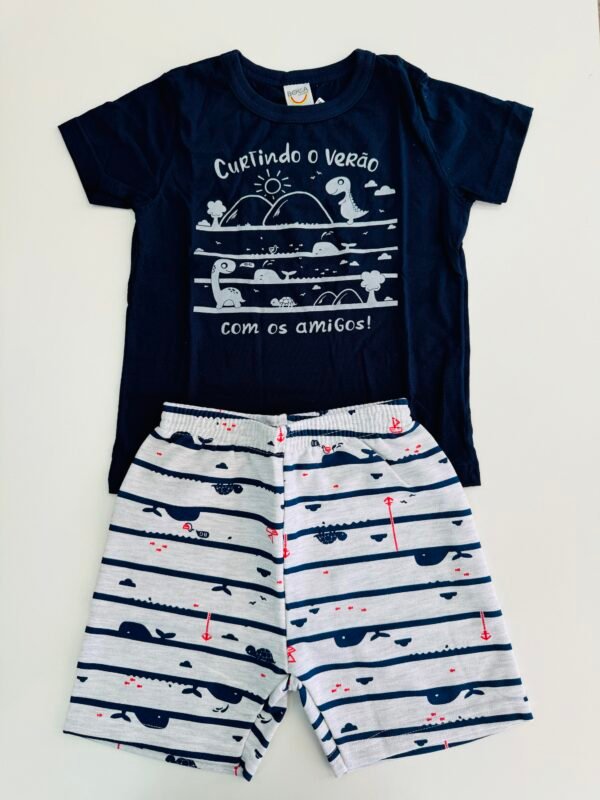 Conjunto Dino Summer Para Bebê - Boca Grande
