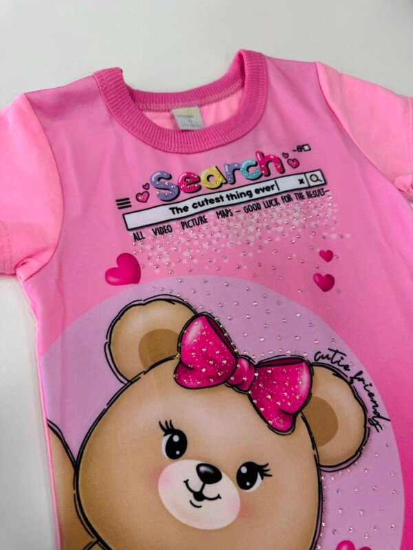 Vestido Bebê com Estampa de Urso - Abrange - Image 9