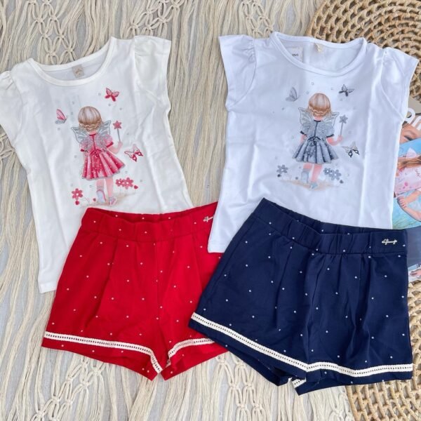 Conjunto infantil feminino Blusa e Shorts - Glinny - Image 7